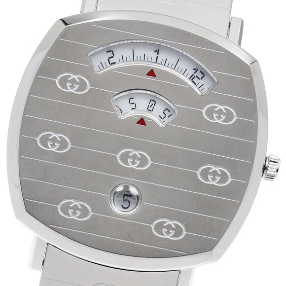 GUCCI Grip watch 157.3/YA157410 Date White Dial Quartz Men's Watch_894712 - Picture 2 of 7